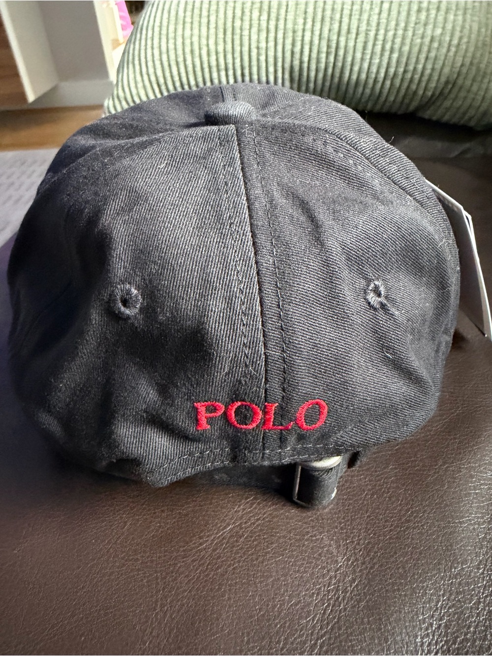 Polo Ralph Lauren Black Classic Baseball Cup Red Pony logo NWT - Picture 4 of 6
